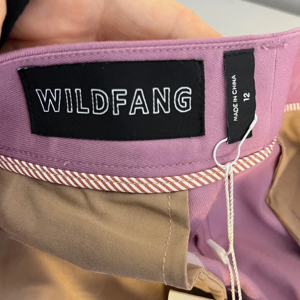 Wildfang The Empower Color block Slim Crop‎ Pants Size 12 NEW